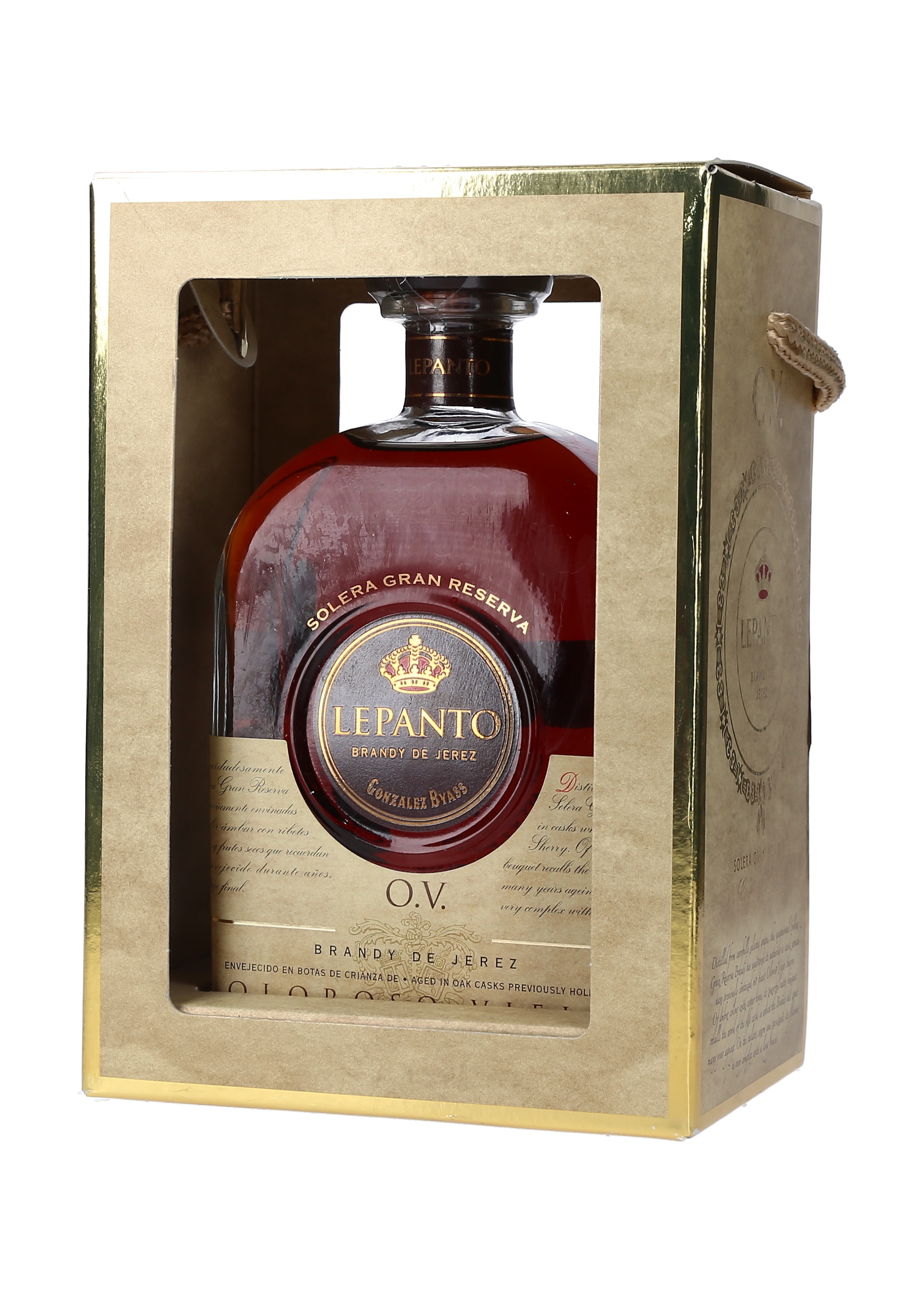 BRANDY JEREZ OLOROSO VIEJ GR.RVA LEPANTO CAJA 3/70 CL.