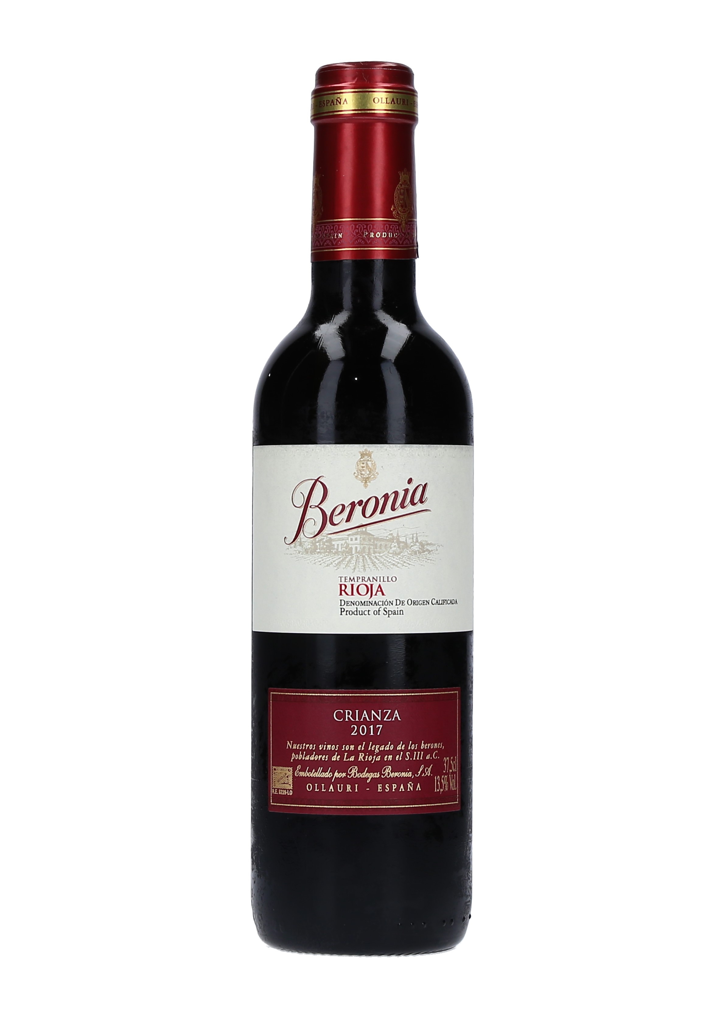 VINO TINTO CRIANZA BERONIA - MEDIA    19 CAJA 12/37.5 CL