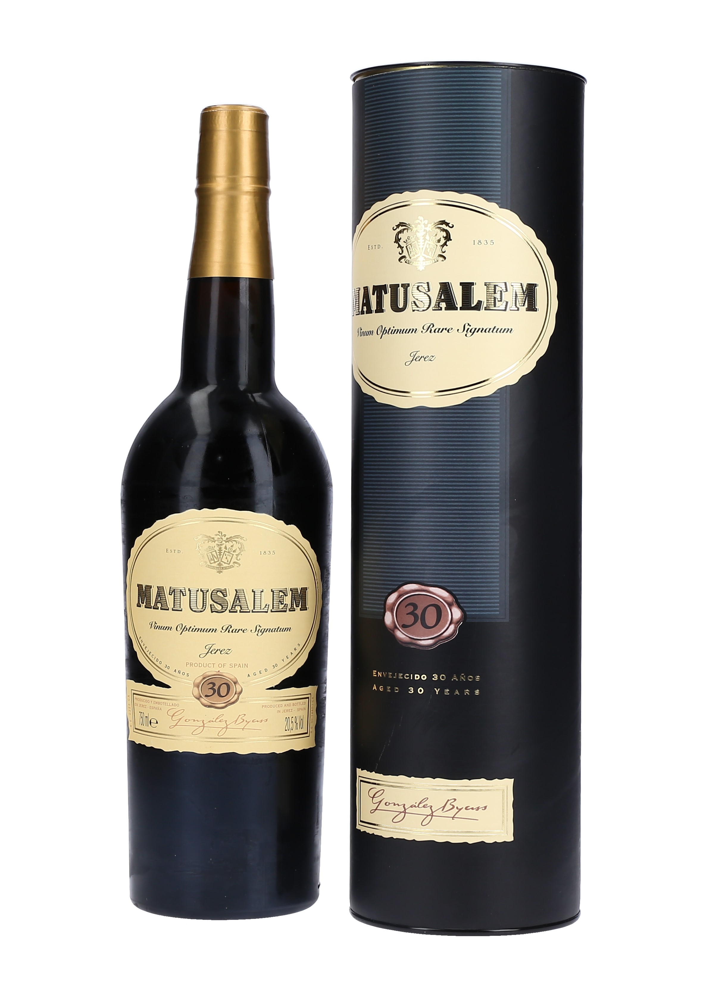 VINO JEREZ OLOROSO DUL 30 A¥OS MATUSALEM CAJA 6/75 CL.