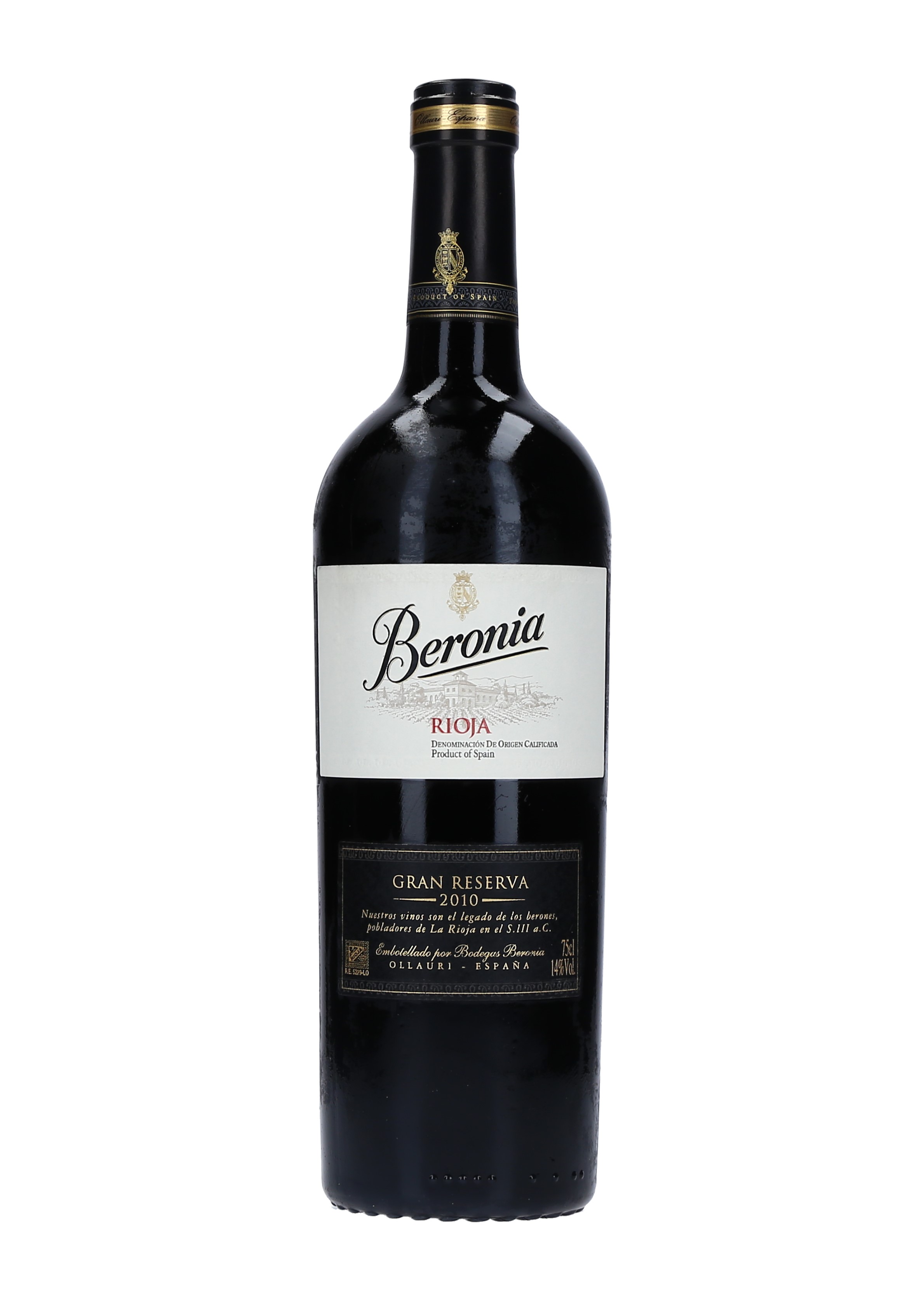 VINO TINTO GRAN RESERVA BERONIA       13 CAJA 6/75 CL.