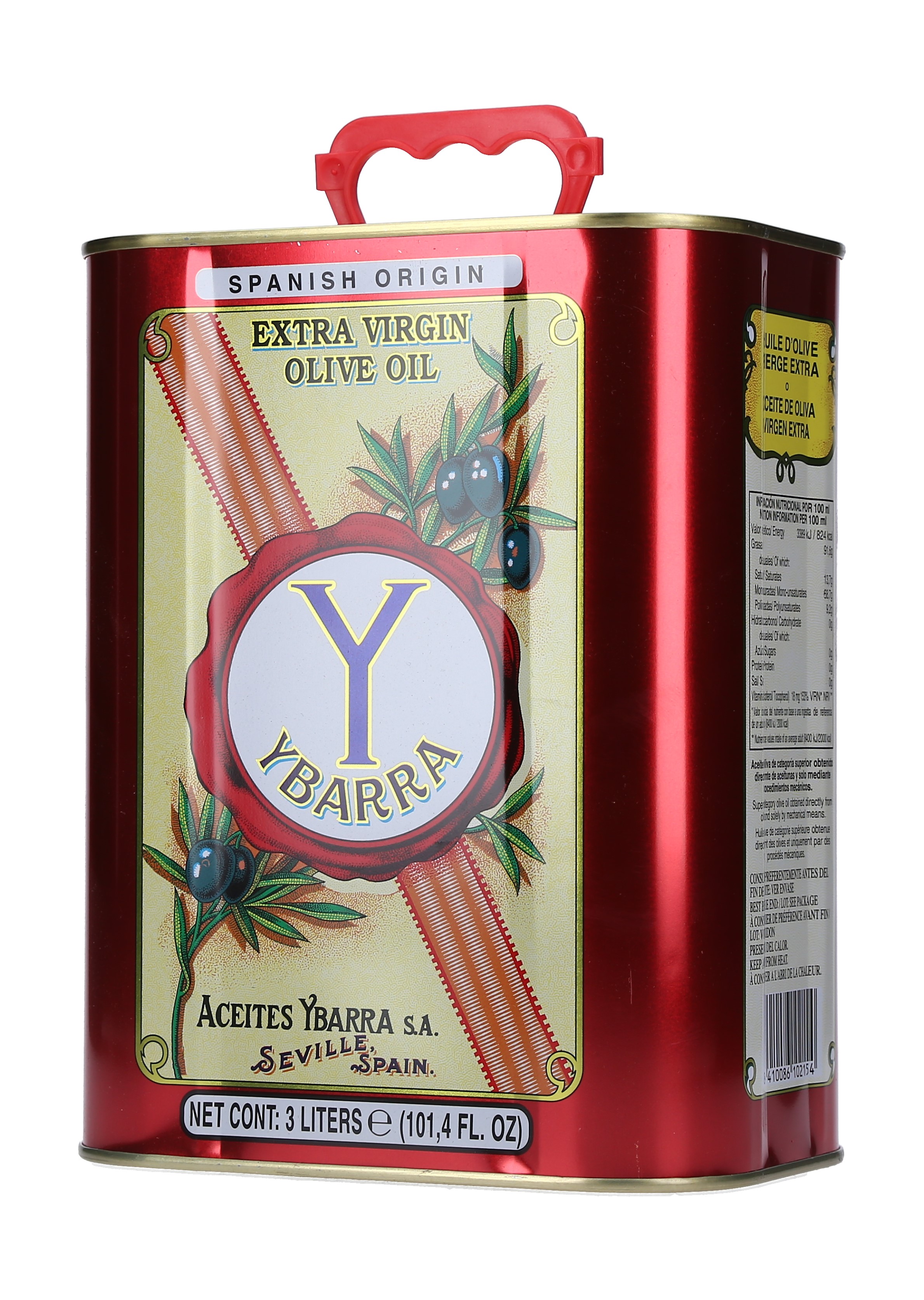 ACEITE DE OLIVA VIRGEN EXTRA YBARRA(LATA CAJA 4/3 LT.