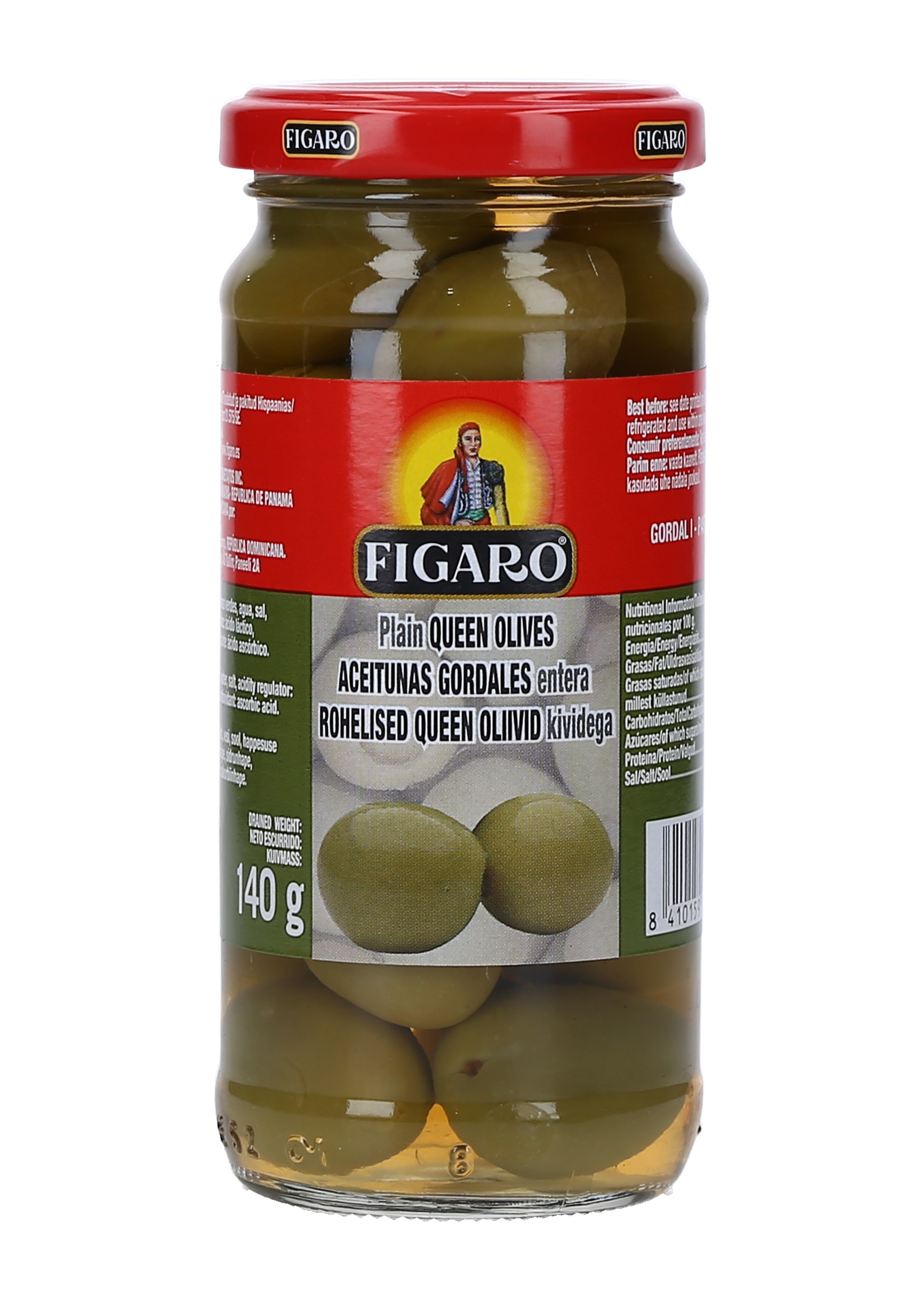 ACEITUNAS GORDAL CON SEMILLA FIGARO CAJA 12/240 GRS