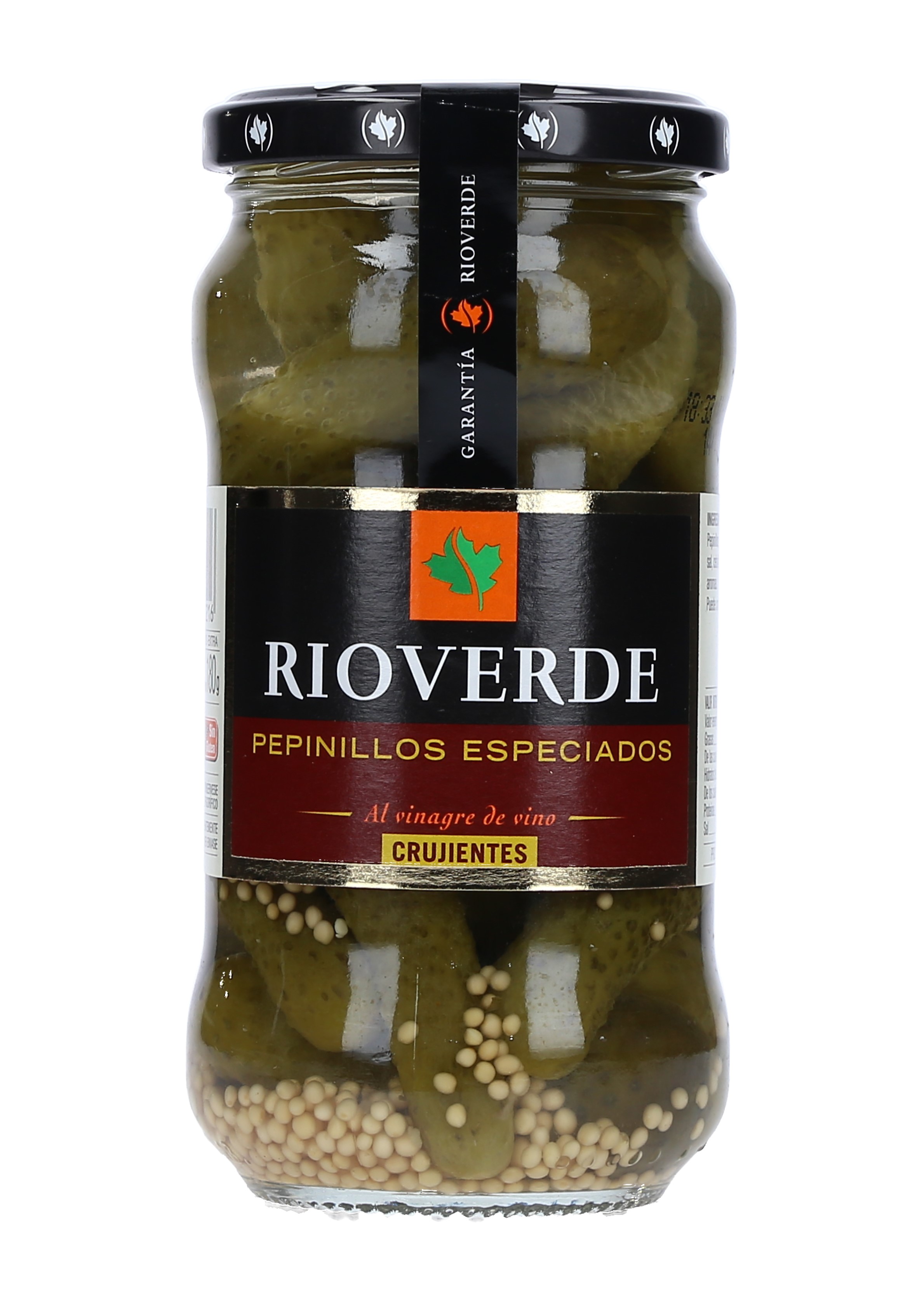 PEPINILLOS ESPECIADOS MEDIANOS RIOVERDE CAJA 12/345 GR.