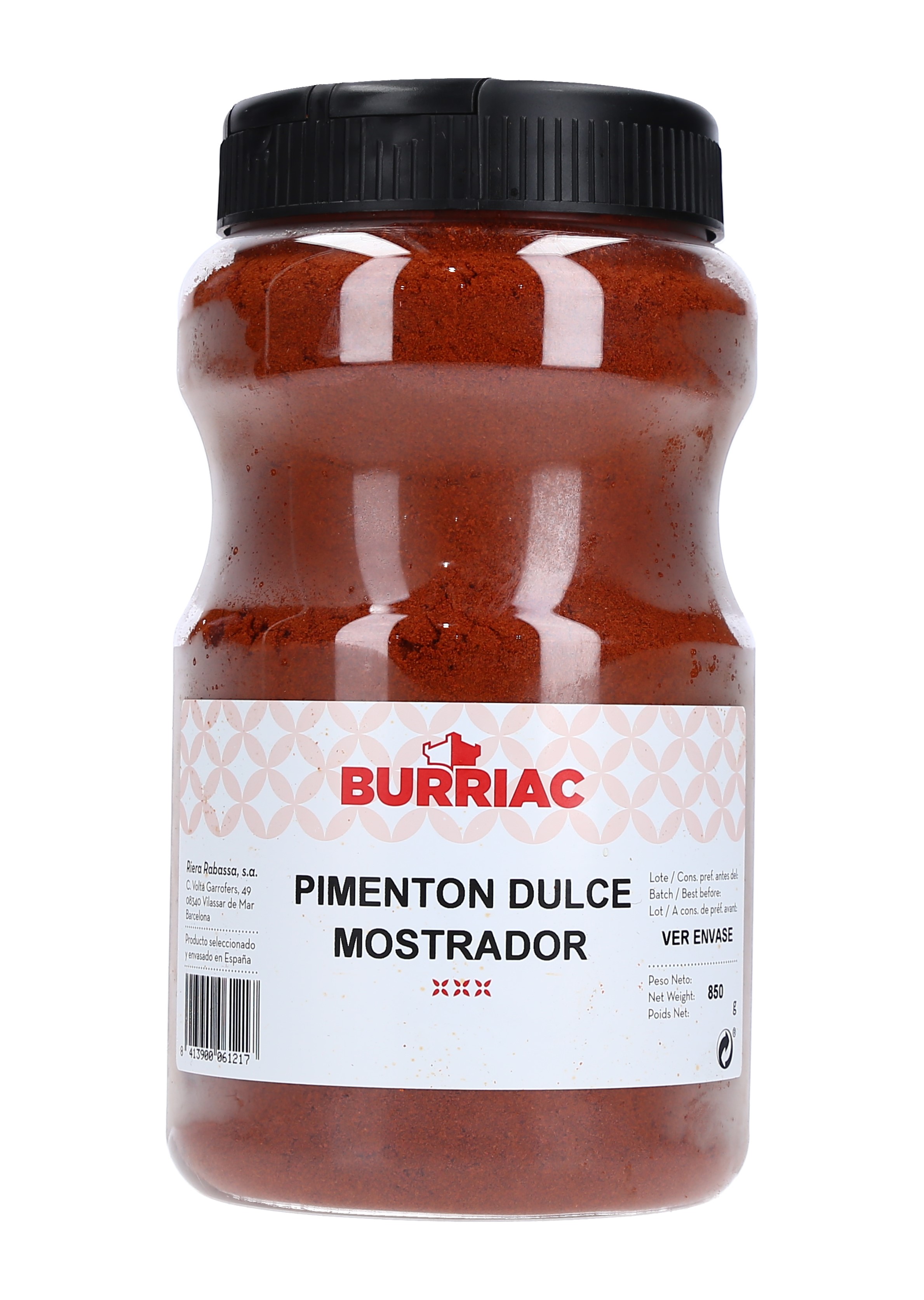 PIMENTON DULCE(CAPSICUM)1000 CC BURRIAC TARR 1/850 GRS.