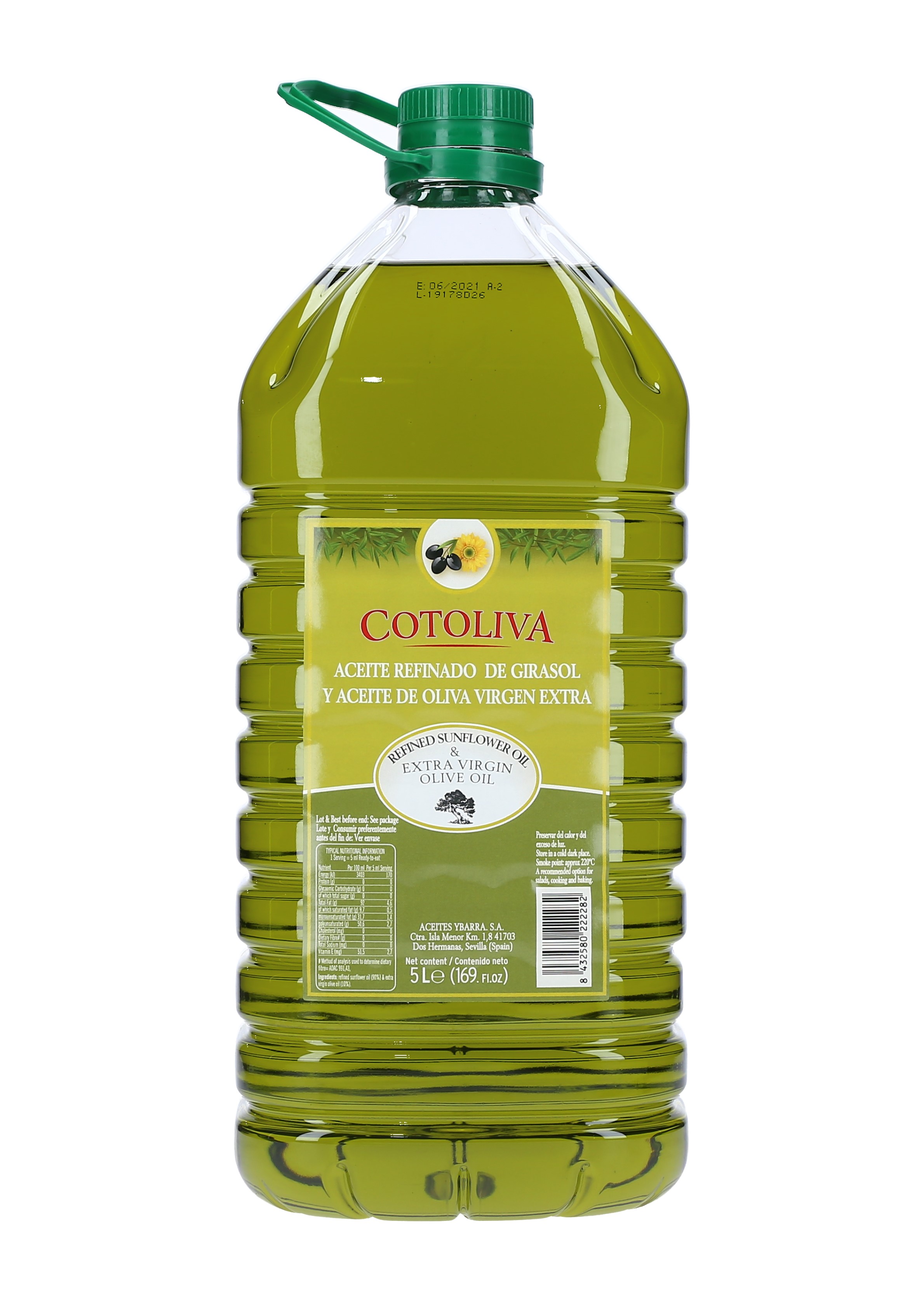 ACEITE DE GIRASOL Y OLIVA COTOLIVA (PET) CAJA 3/5 LT.