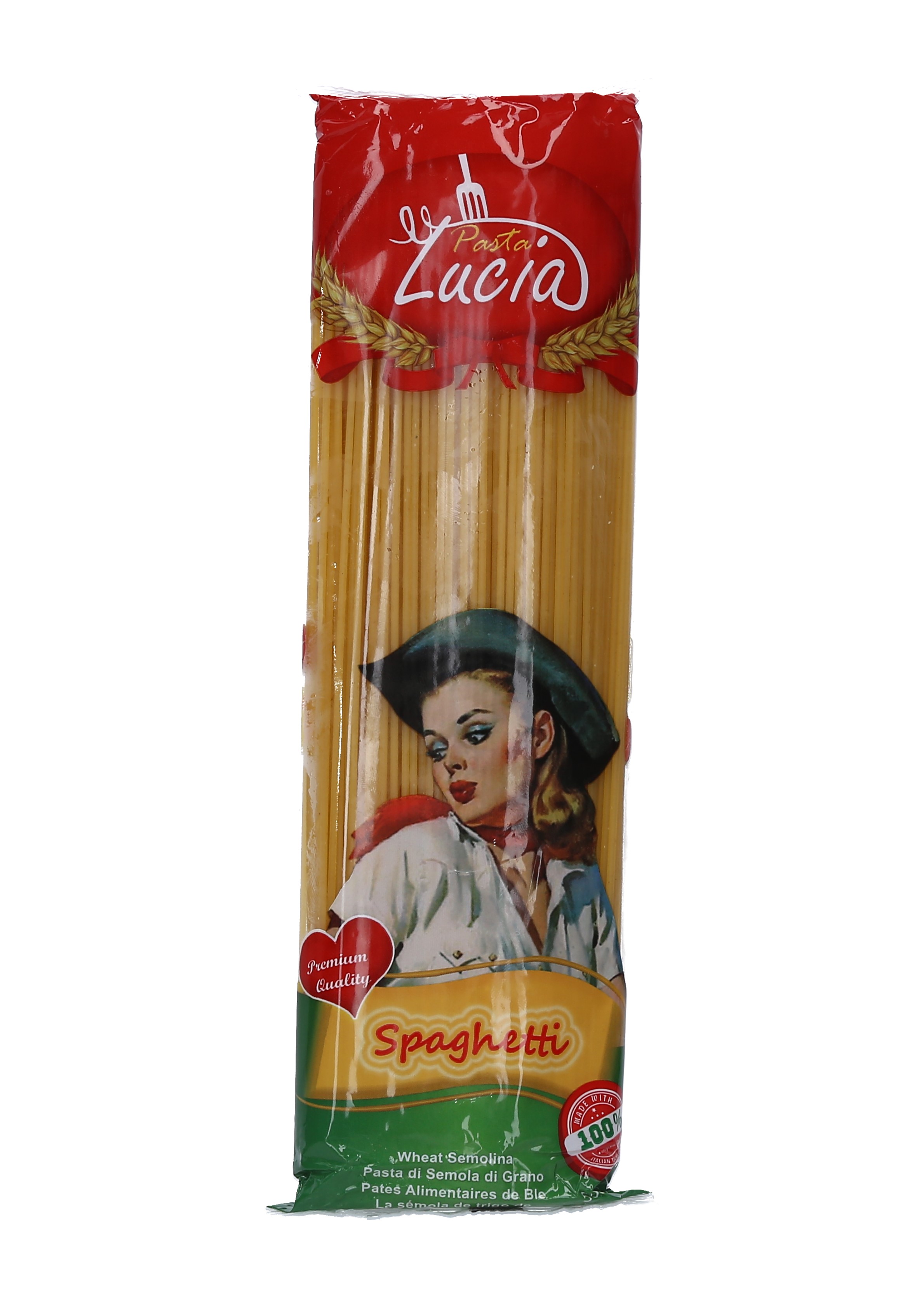 SPAGHETTI PASTA LUCIA (5 REGULAR)      5 CAJA 20/500 GRS