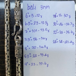 Necklace BALI 3MM