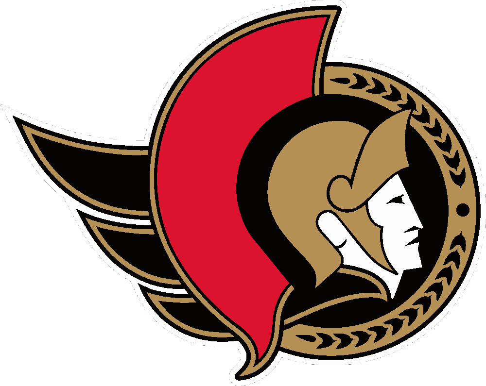 Ottawa Senators stencil, painted in 4 colors