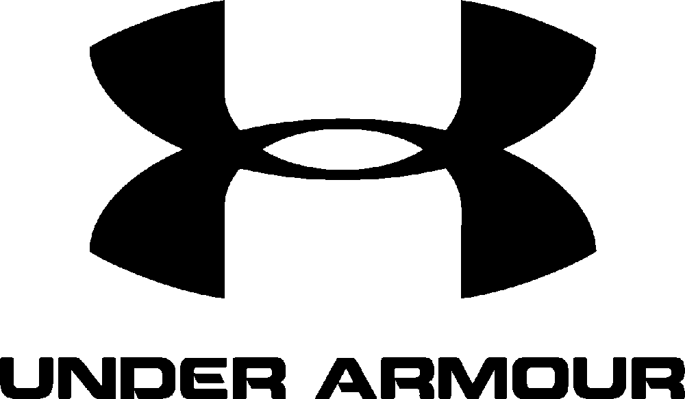 Under Armour Logo stencil, painted as a single layer