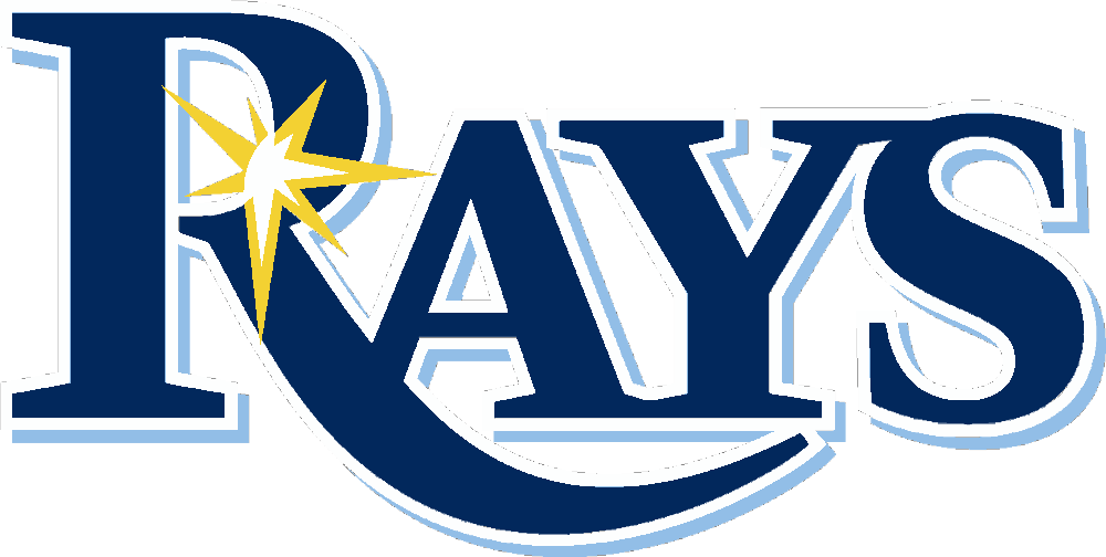Tampa Bay Rays stencil, painted in 4 colors
