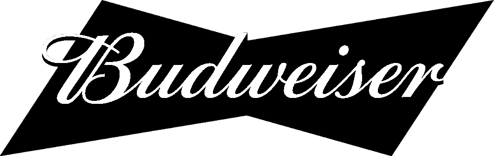 Budweiser Logo stencil, painted as a single layer