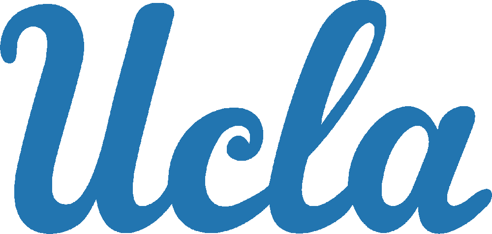UCLA Bruins stencil, painted in 1 color
