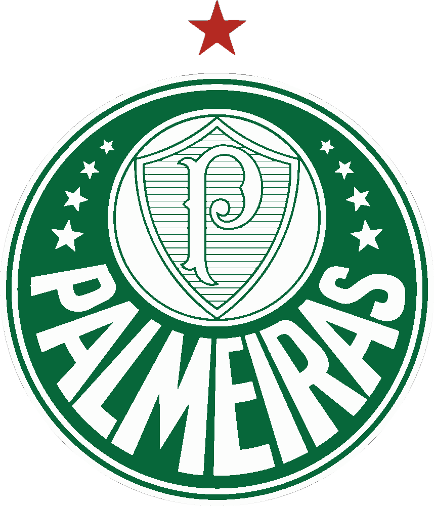 Palmeiras stencil, painted in 3 colors