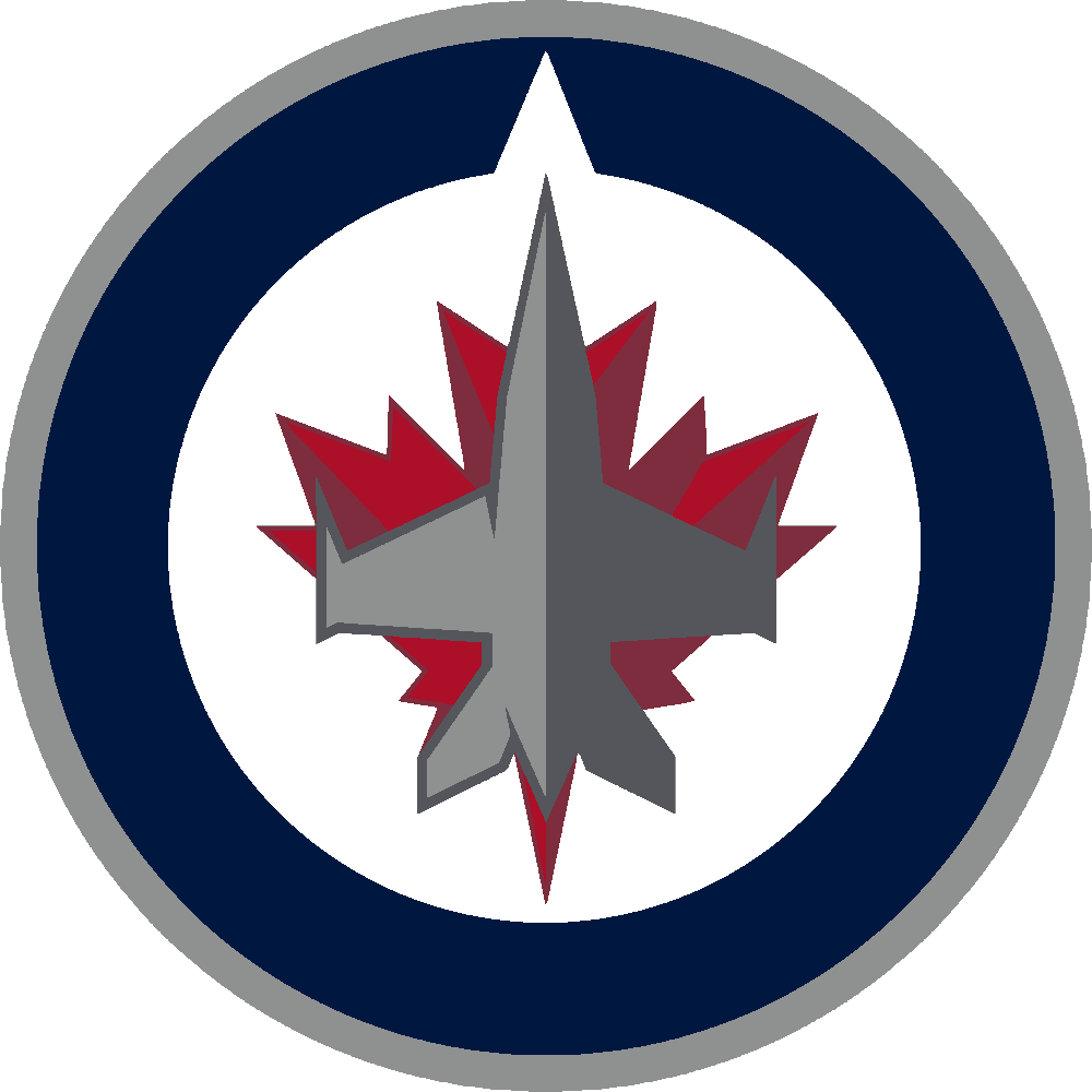 Winnipeg Jets stencil, painted in 6 colors