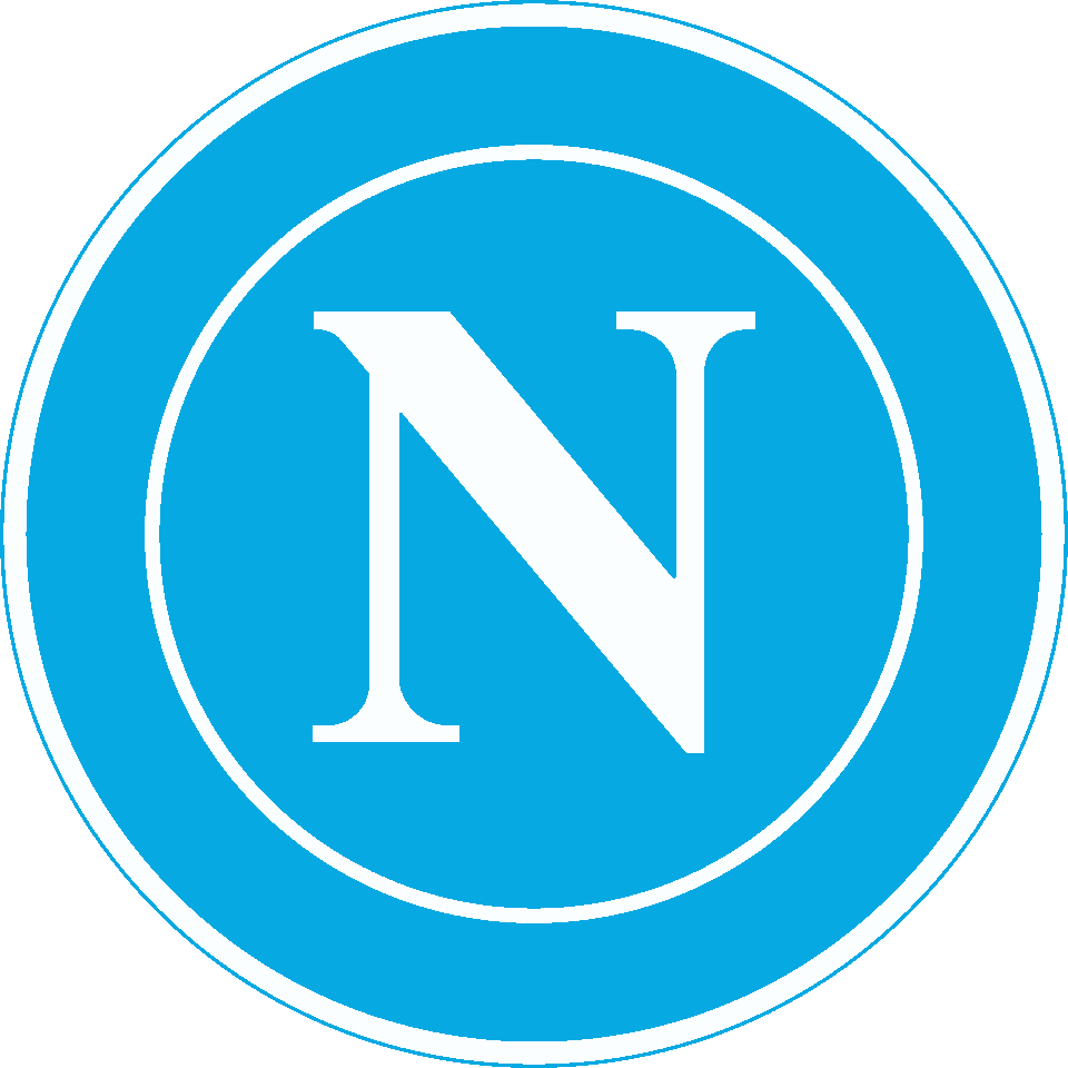 SSC Napoli stencil, painted in 2 colors