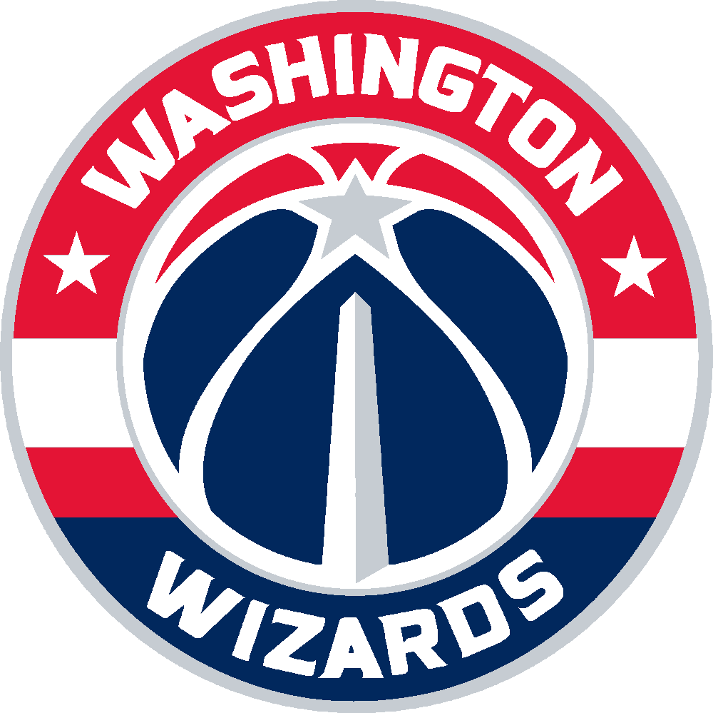 Washington Wizards stencil, painted in 4 colors
