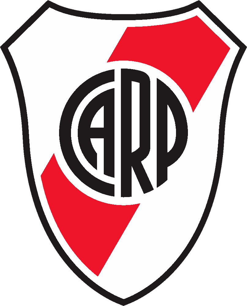 River Plate stencil, painted in 3 colors