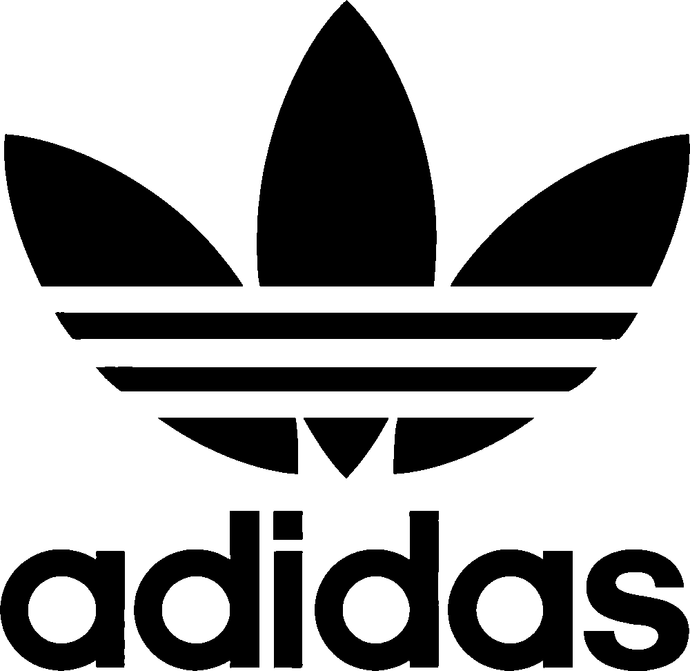 Adidas Torch Logo stencil, painted as a single layer