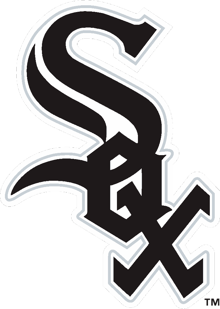 Chicago White Sox stencil, painted in 3 colors