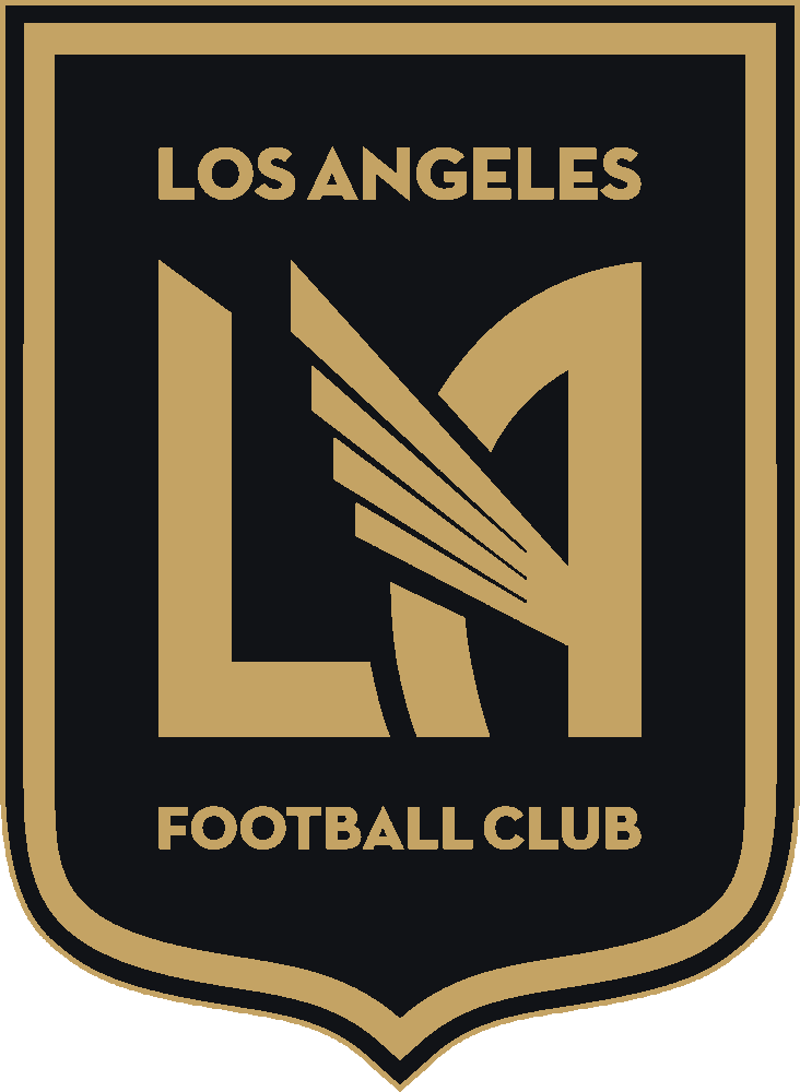 Los Angeles FC stencil, painted in 2 colors