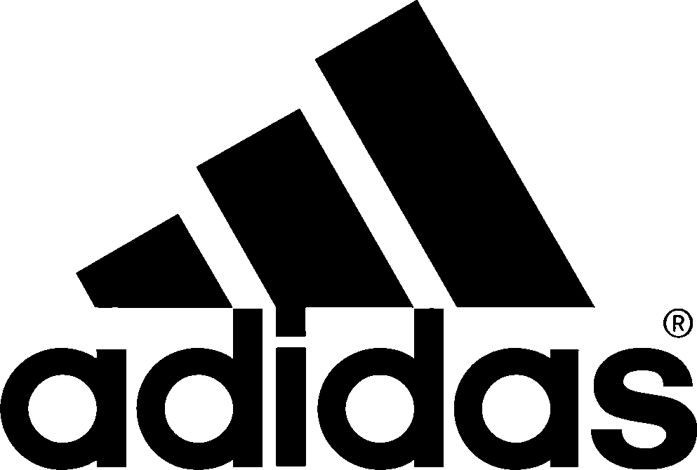 Adidas Logo stencil, painted as a single layer