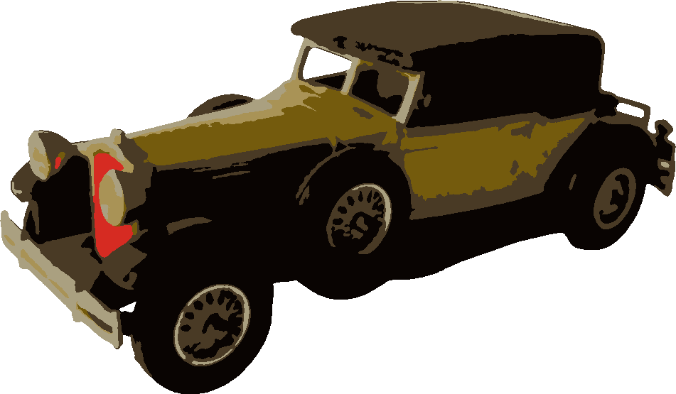 1930 Packard stencil, painted in 6 colors