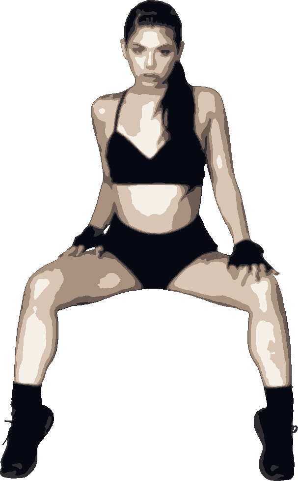 Gina Valentina stencil, painted in 6 colors