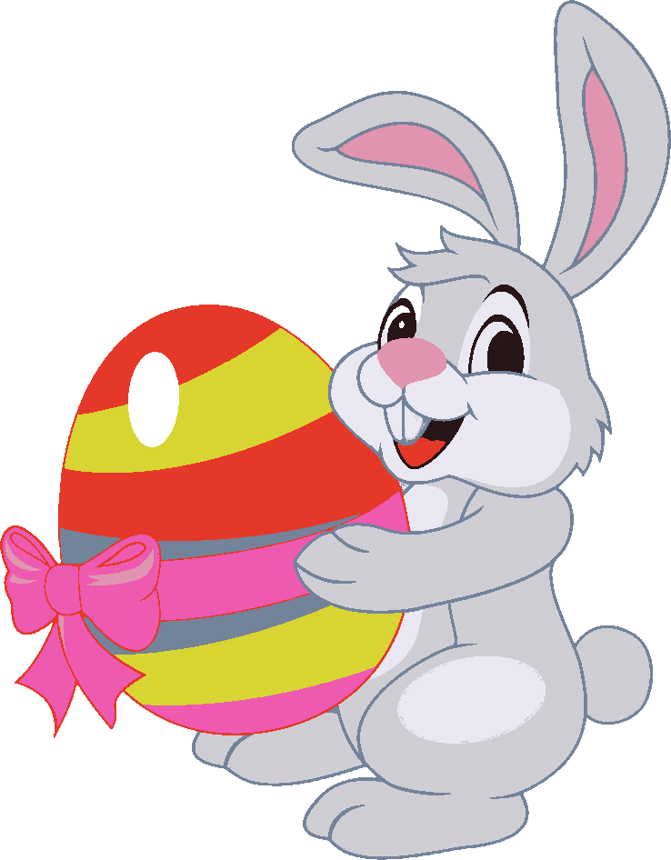 Easter Bunny stencil, painted in 8 colors