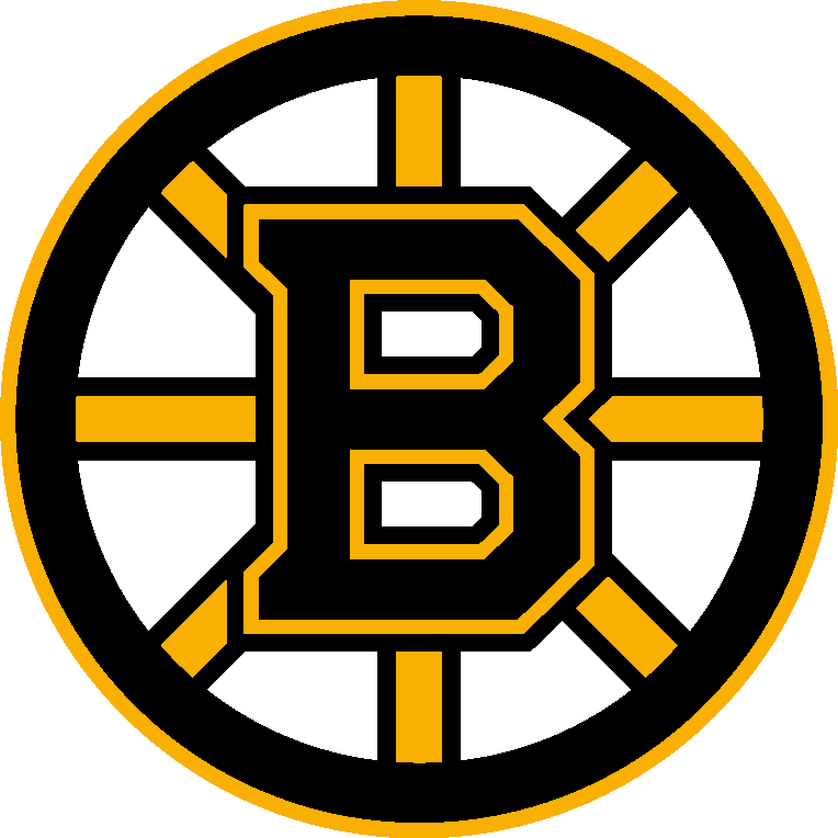 Boston Bruins stencil, painted in 3 colors