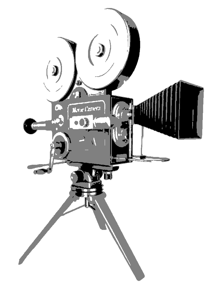 Camera stencil, painted in 3 grays