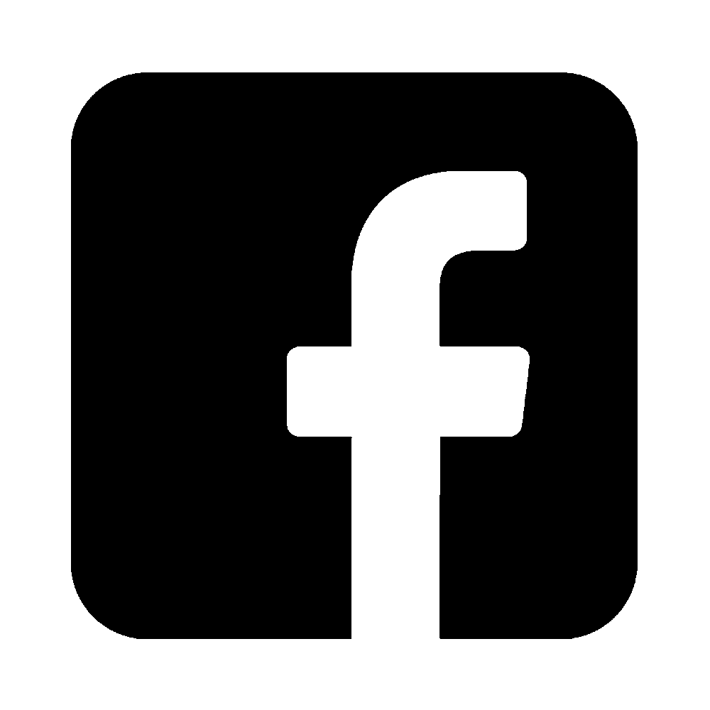 Facebook Logo stencil, painted as a single layer