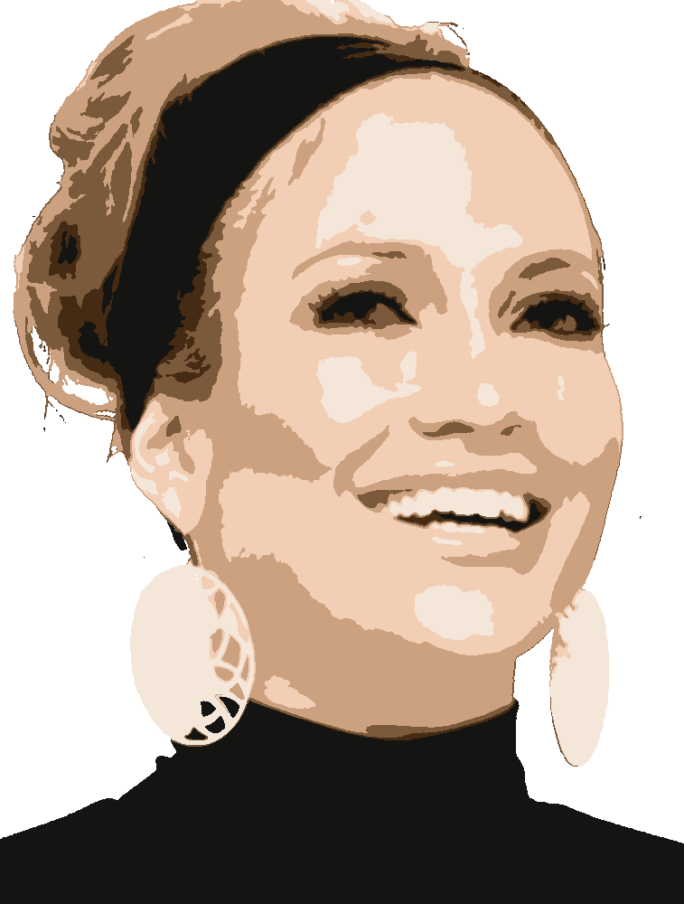 Jennifer Lopez stencil, painted in 6 colors