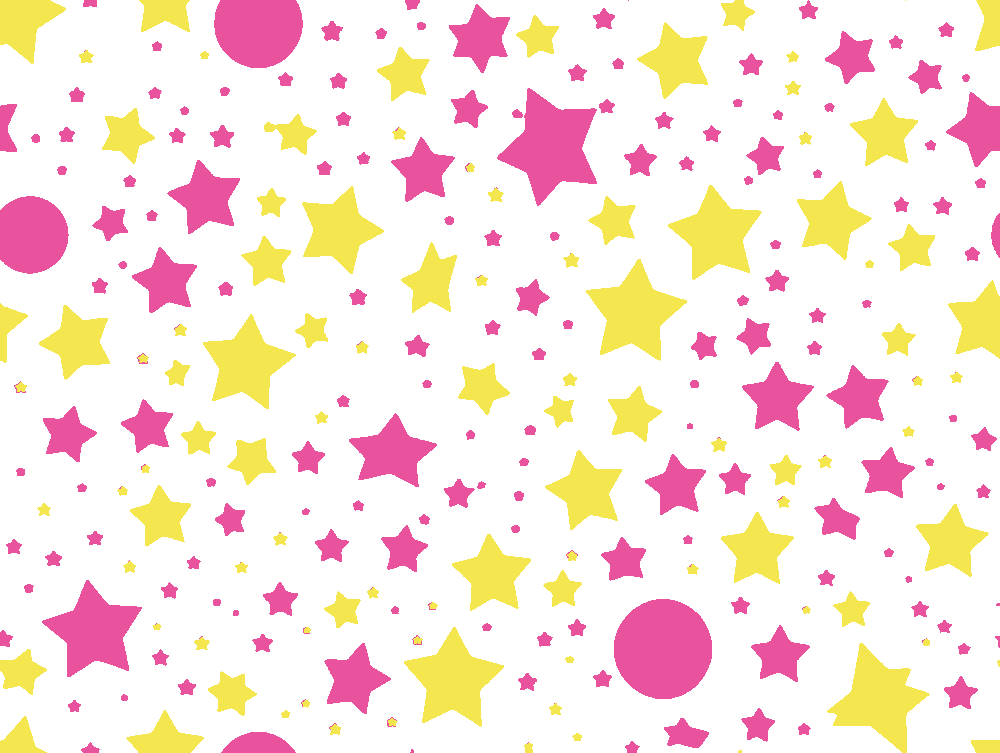 Field of Stars stencil, painted in 2 colors