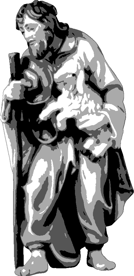 Shepherd stencil, painted in 4 grays