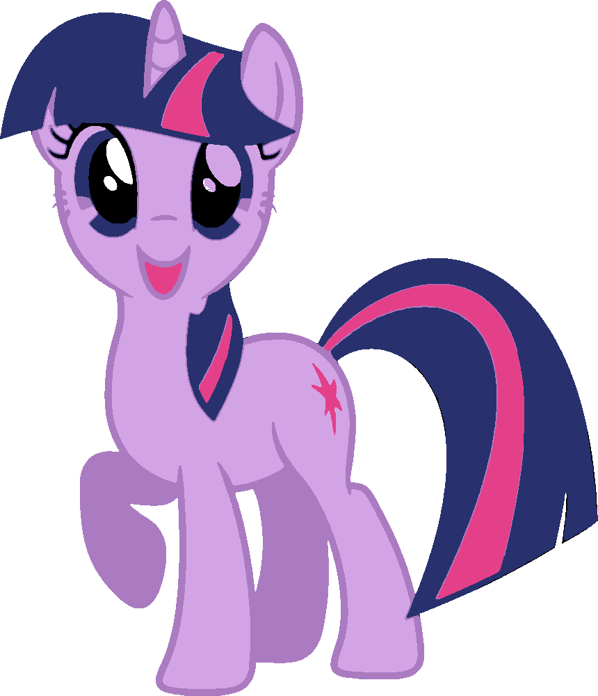 My Little Pony stencil, painted in 5 colors