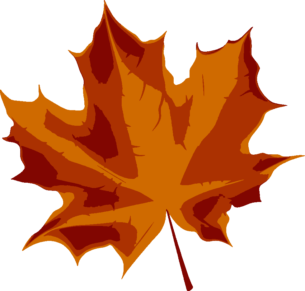 Maple Leaf stencil, painted in 3 colors