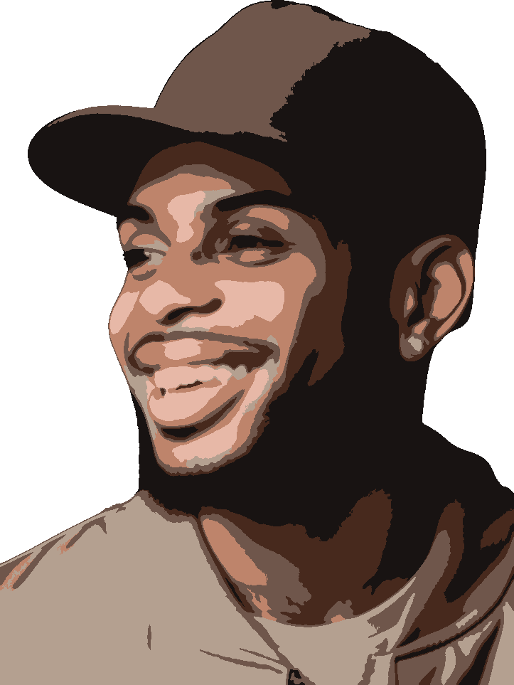 Bryson Tiller stencil, painted in 6 colors
