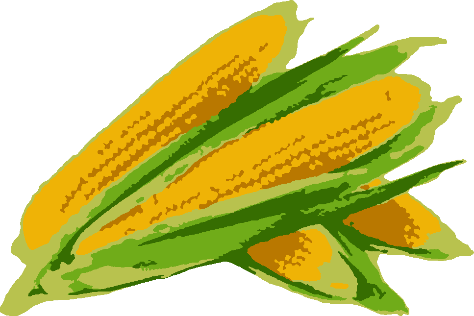 Corn stencil, painted in 5 colors