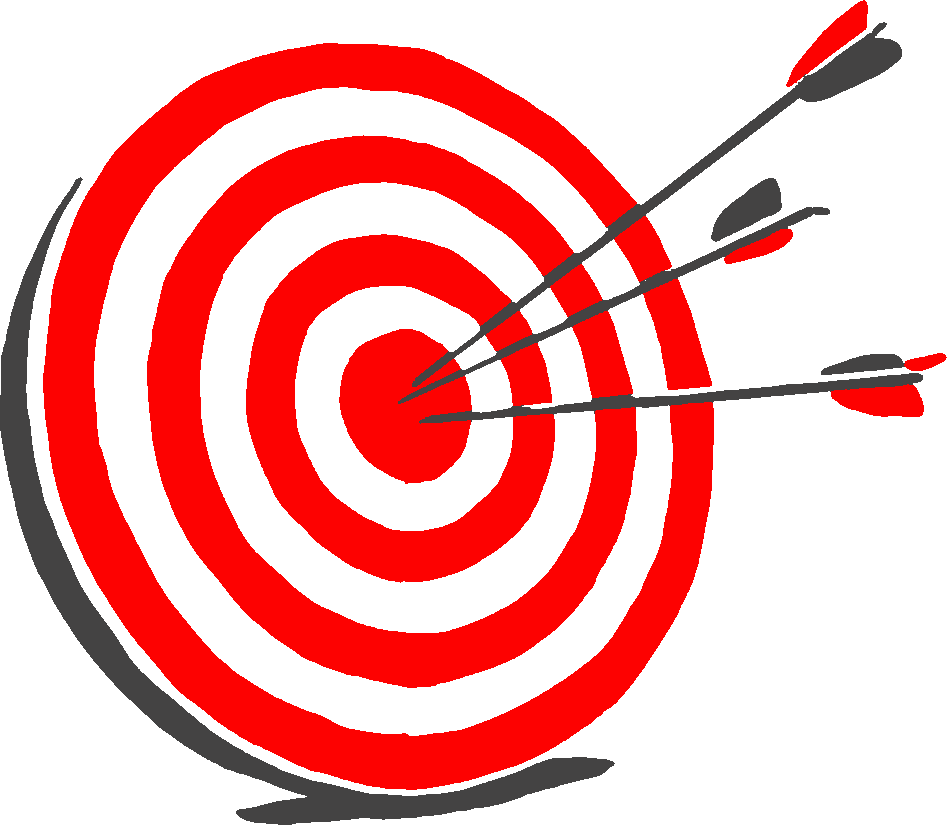 Bullseye stencil, painted in 2 colors