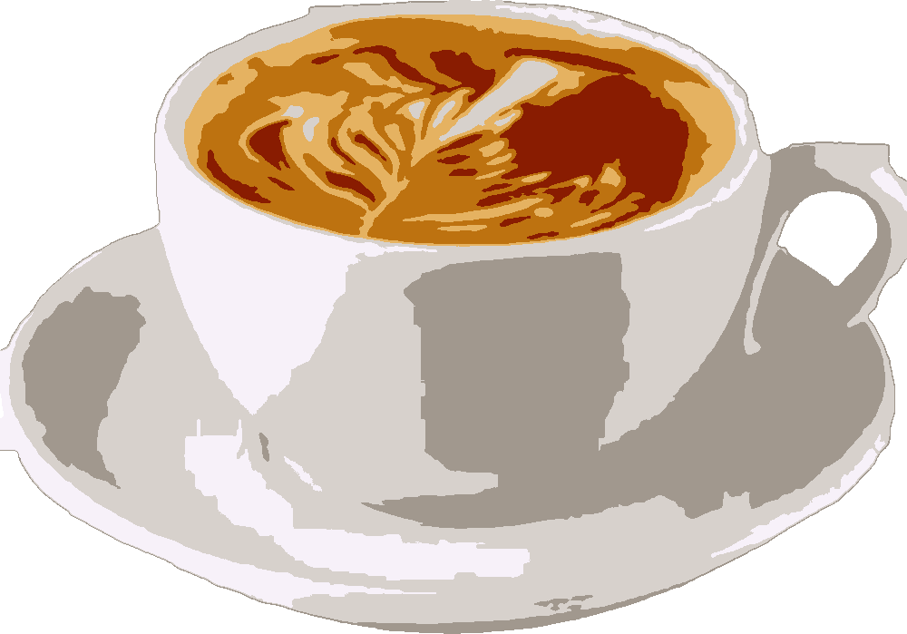 Cappuccino stencil, painted in 6 colors
