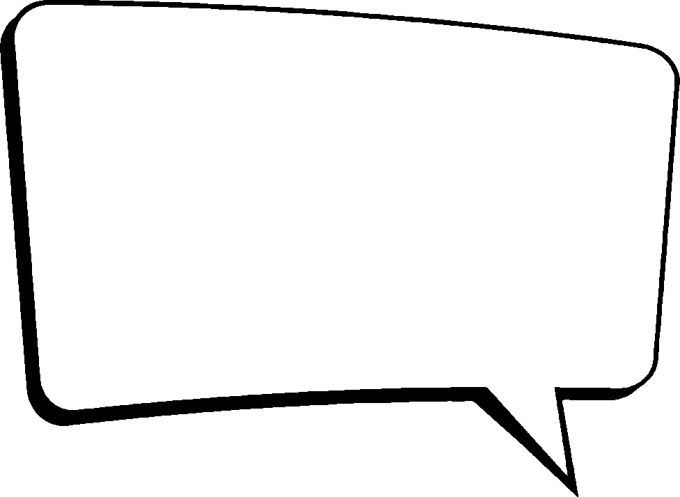 Speech Bubble Right stencil, painted as a single layer