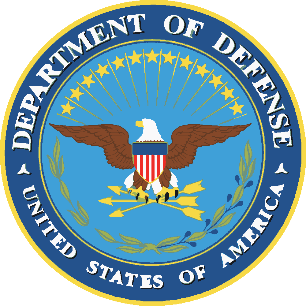Seal of the Department of Defense stencil, painted in 10 colors