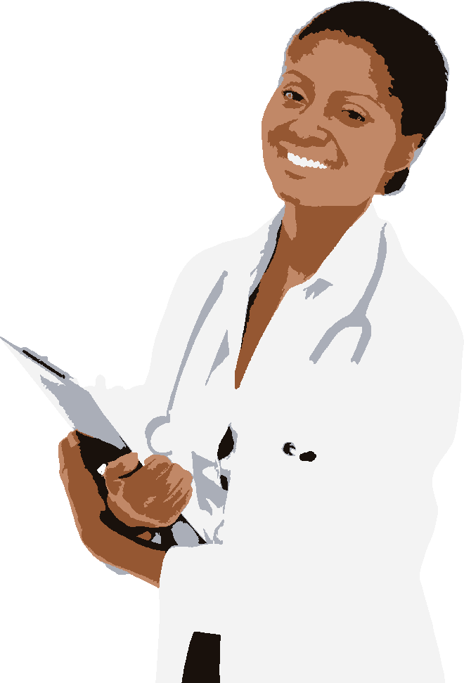 Doctor stencil, painted in 5 colors