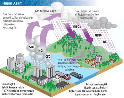 Proses Terjadinya Hujan Asam Dampak dan  Pencegahan 