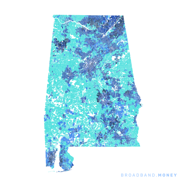 Alabama broadband investment map ready strength rank