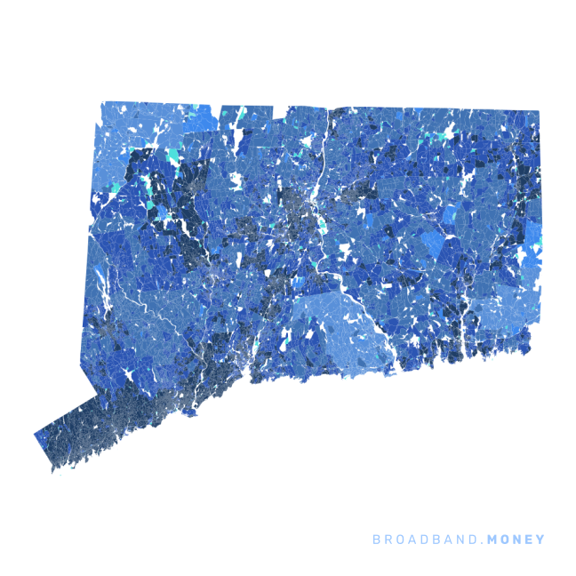 Connecticut broadband investment map ready strength rank