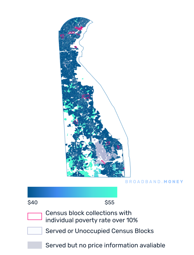 Delaware broadband investment map price and competition