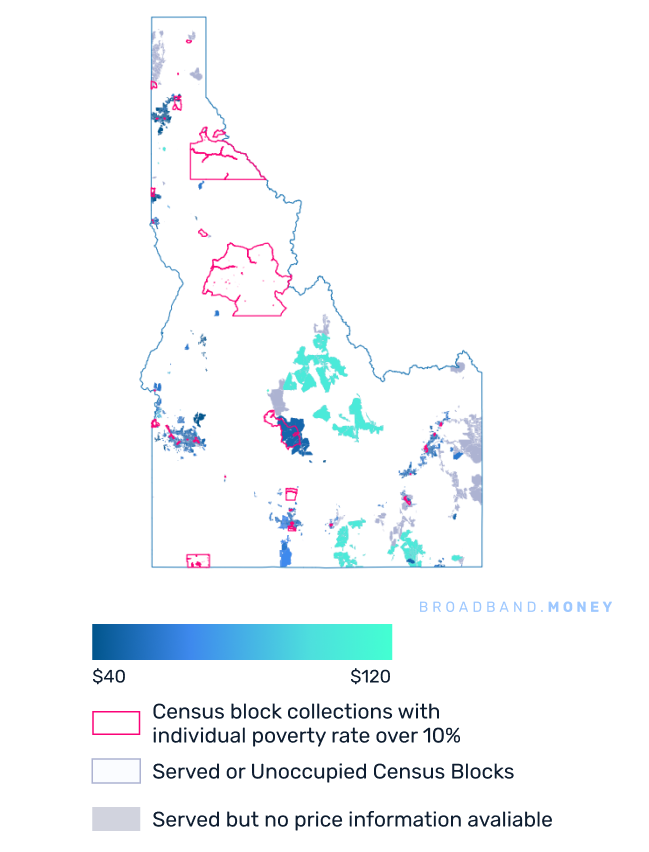 Idaho broadband investment map price and competition