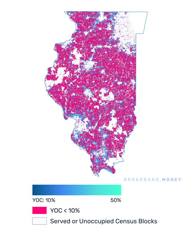 Illinois broadband investment map yield on cost