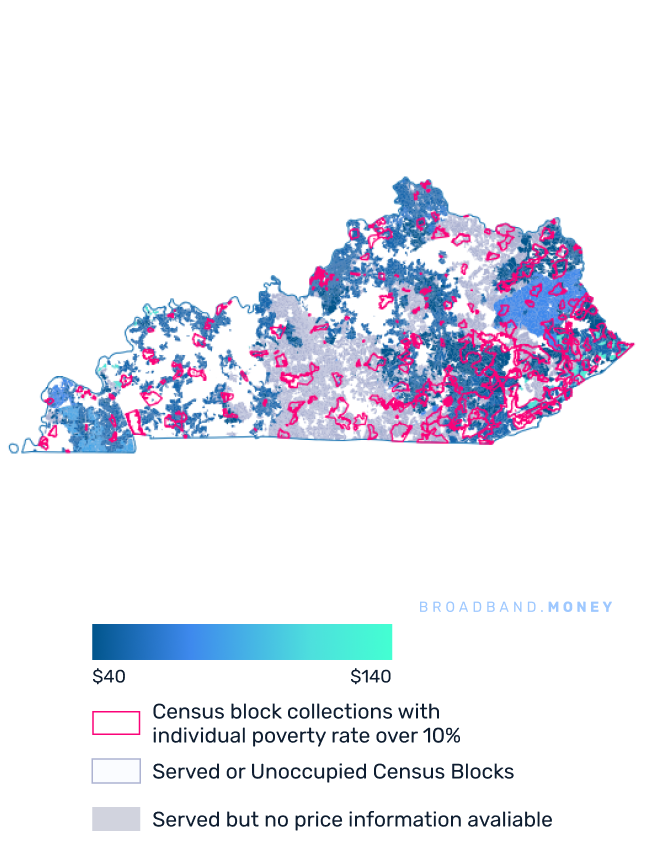 Kentucky broadband investment map price and competition